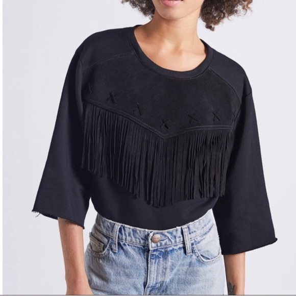 🔥NEW🔥 FRINGE CURRENT/ ELLIOT ANTHRO TOP - Picture 2 of 5